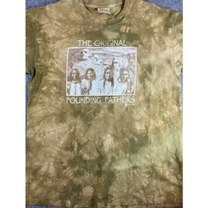 Vintage Y2K The Mountain Founding Fathers Native American Tie Dye Shirt Mens XL